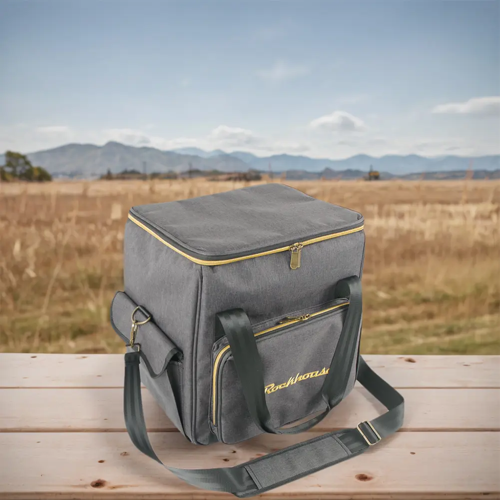 Vinyl Records Carrying Bag Large Capacity Waterproof Record Storage Bag Multi-Pocket Thicken Padded CD Bag for Music Lovers Gift