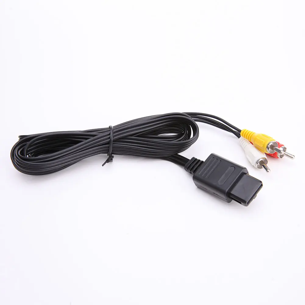 1.8M AV Cable Video Cable AV Cable To RCA AV Audio Video Cable AV Audio Composite Cable for Nintendo 64/N64/GameCube/SNES/SFC