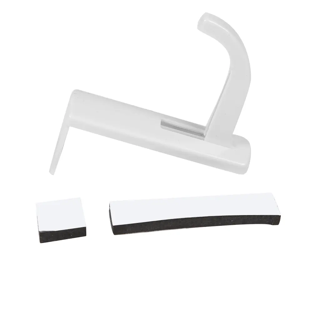 Wall Mount Headphone Hook Universal Monitor Side Headphone Hanger Stick-On Headphone Holder for Home Office Gamer