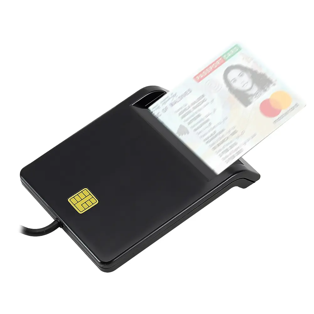 USB 2.0 Smart Card Reader for DNIE ATM CAC IC ID Bank SIM Card for Windows Linux