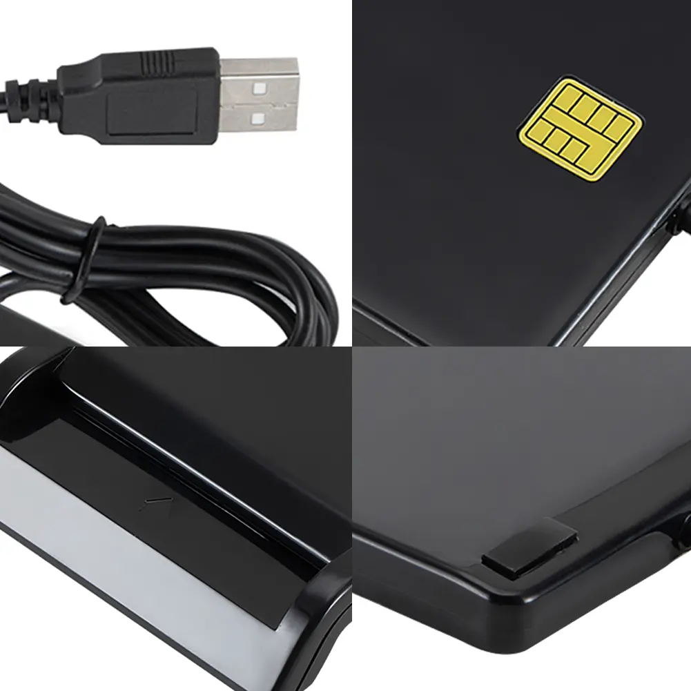 USB 2.0 Smart Card Reader for DNIE ATM CAC IC ID Bank SIM Card for Windows Linux