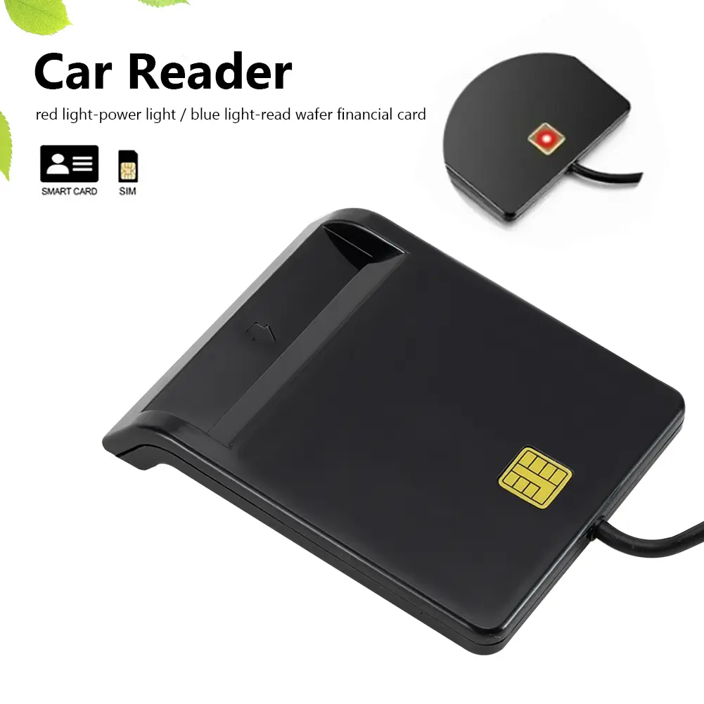 USB 2.0 Smart Card Reader for DNIE ATM CAC IC ID Bank SIM Card for Windows Linux