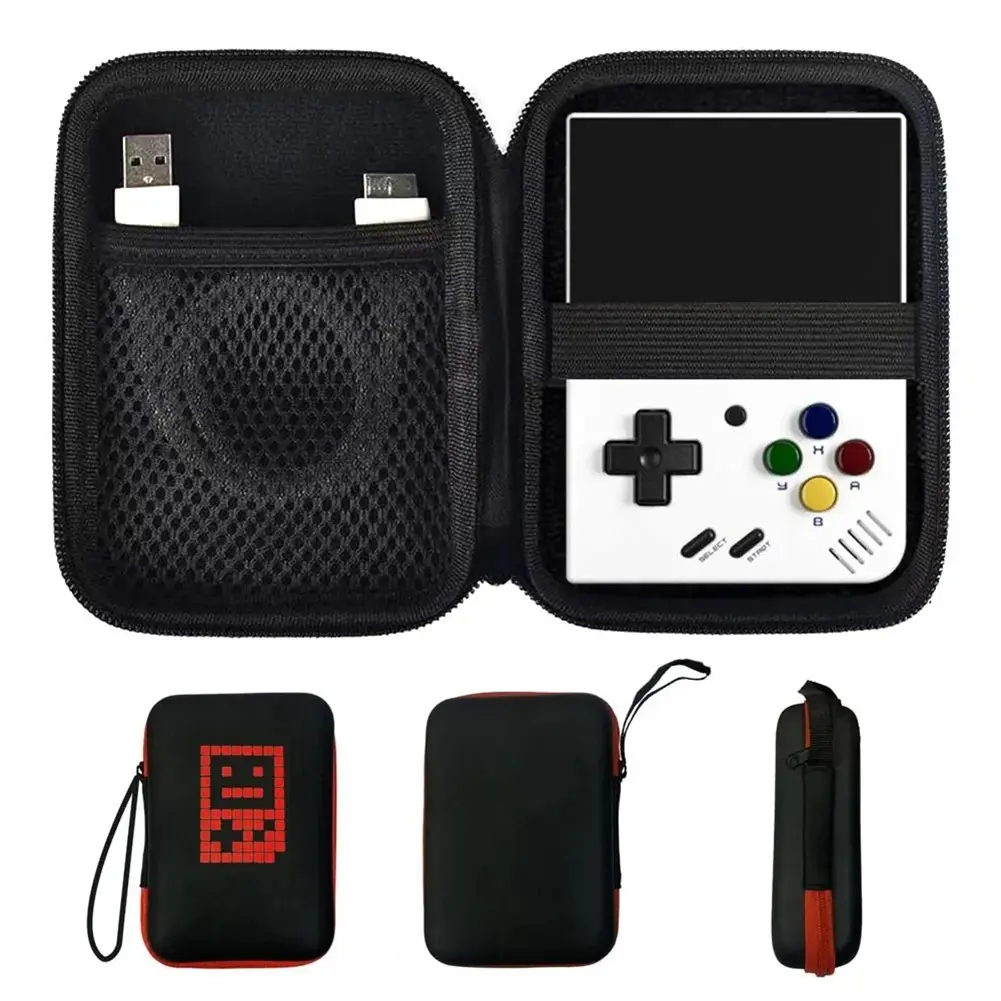 EVA Carrying Case Waterproof Multifunctional Travel Carry Bags Wear-resistant Shockproof for Miyoo Mini Plus for ANBERNIC RG35XX
