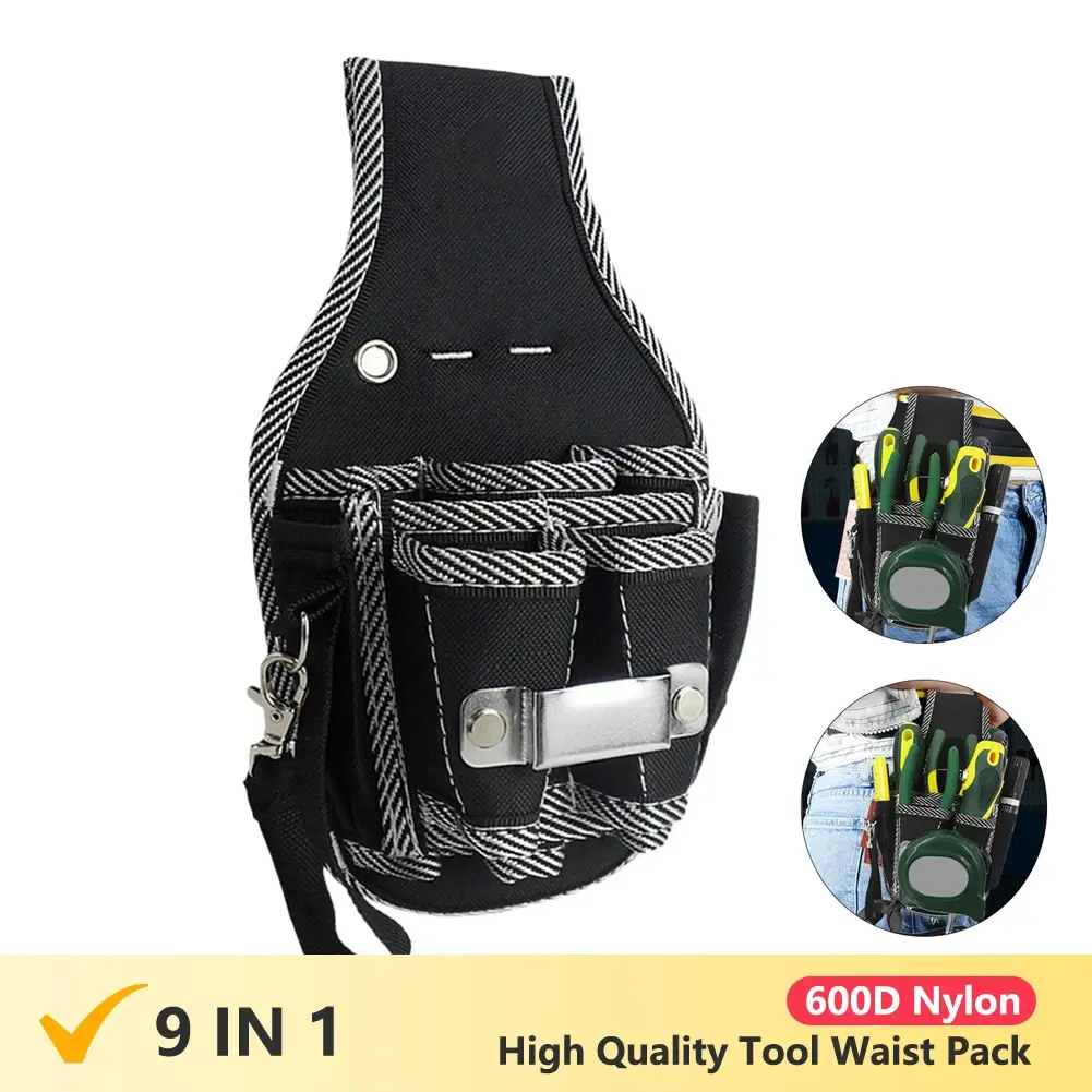 GJB810  9-in-1 high-quality tool waist belt practical kit holder 600D nylon fabric tool electrician waist bag
