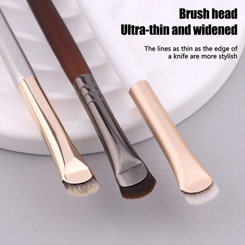 1Pcs Crescent Eyeliner Brush Draw Eyeliner Eyeband Contour Makeup Tools Upgrade half round Blade Eye liner Makeup Brush Thin