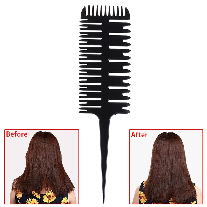 Big Tooth Comb Hair Dyeing Tool Highlighting Comb Brush Salon Pro Fish Bone Design Comb Hair Dyeing Sectioning
