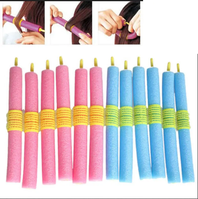 Hair Volume Curlers No Heat Self-Grip Hair Holding Rollers Heatless Curls Modeler Salon Hairdressing Curly Hairstyle Tools