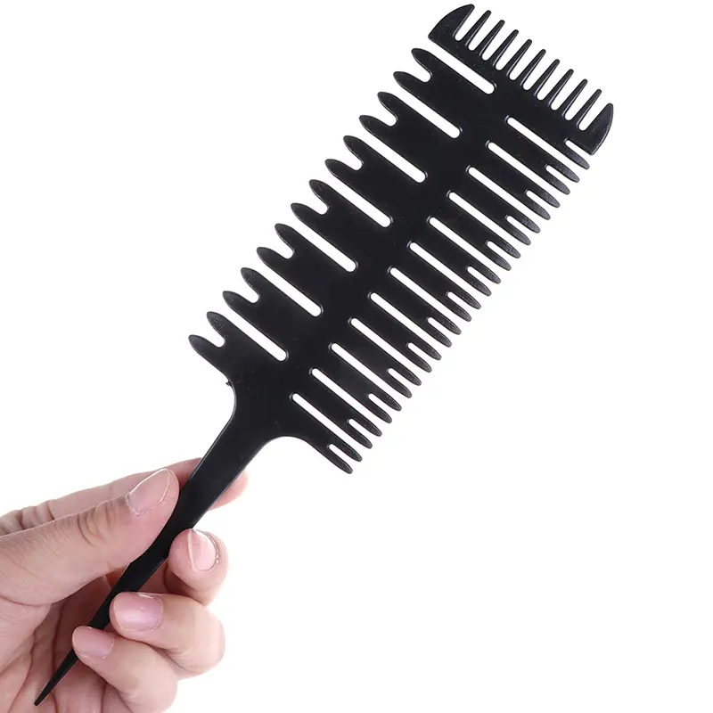 Big Tooth Comb Hair Dyeing Tool Highlighting Comb Brush Salon Pro Fish Bone Design Comb Hair Dyeing Sectioning