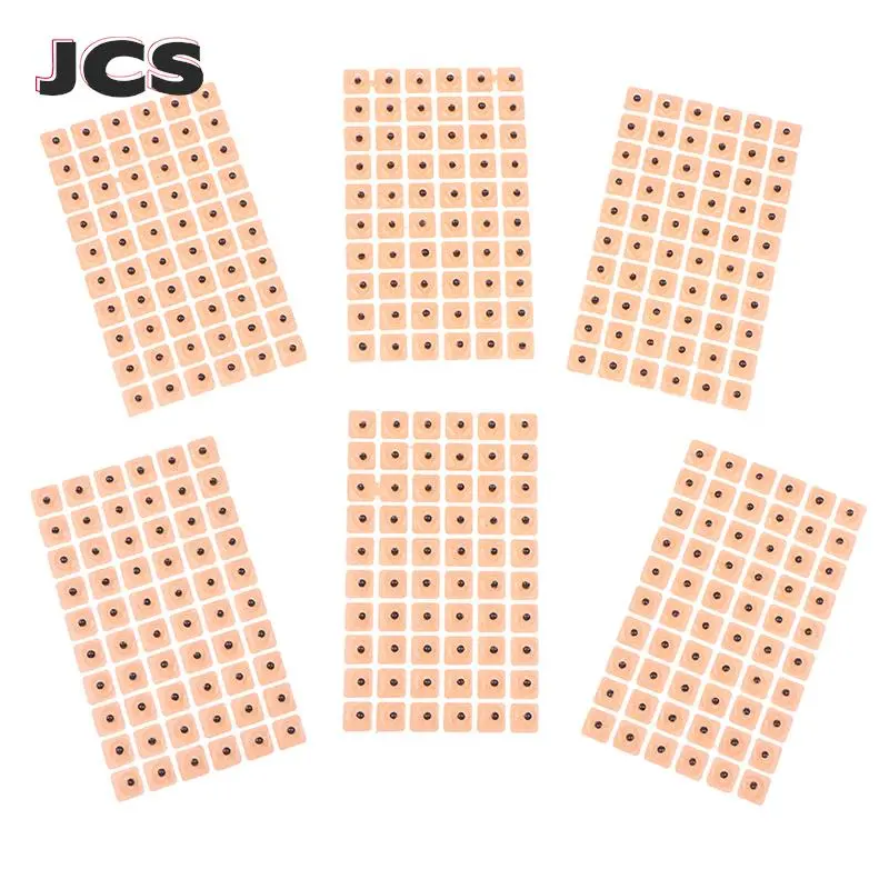 600pcs Relaxation Ears Stickers Therapy Needle Patch Auricular Auriculotherapy Vaccaria Ear Massage Care Sticker