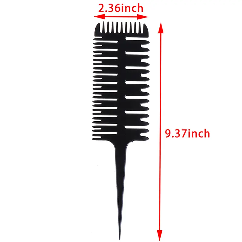 Big Tooth Comb Hair Dyeing Tool Highlighting Comb Brush Salon Pro Fish Bone Design Comb Hair Dyeing Sectioning