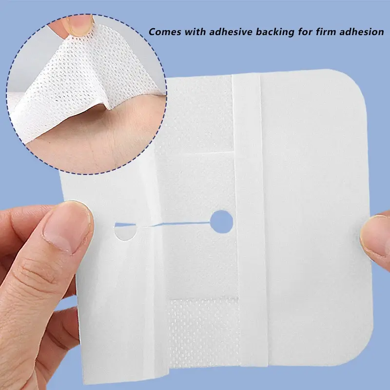 5/10Pcs Drainage Tube Sterile Applicator Peritoneal Dialysis Catheter Bile Duct Nephrostomy Gastric Tube With Hole Sticker Fixed