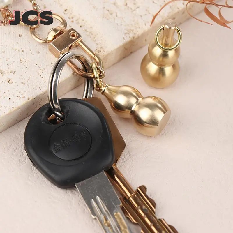 1pcs Brass Gourd Pendant Pill Box Irregular Jar Hanging Medicine Case Container Bottle Keychain