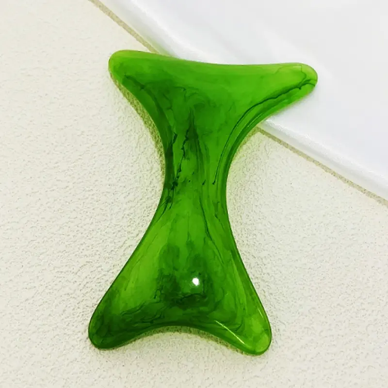 1PCS Resin Honey Wax H-shaped Scraper Double Ended Scraper With Two Sides Scraping Meridian And Pushing Muscle Massage Tool