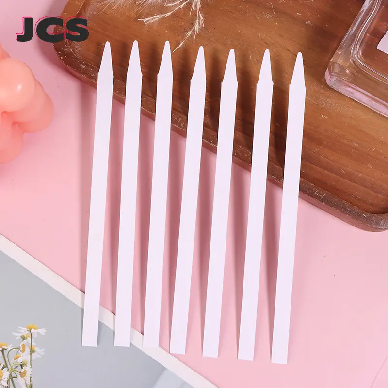 50pcs Tester Strips Fragrance Disposable White Women Smell Paper Paper Strips Test Paper Aromatherapy Perfume Essential Oils