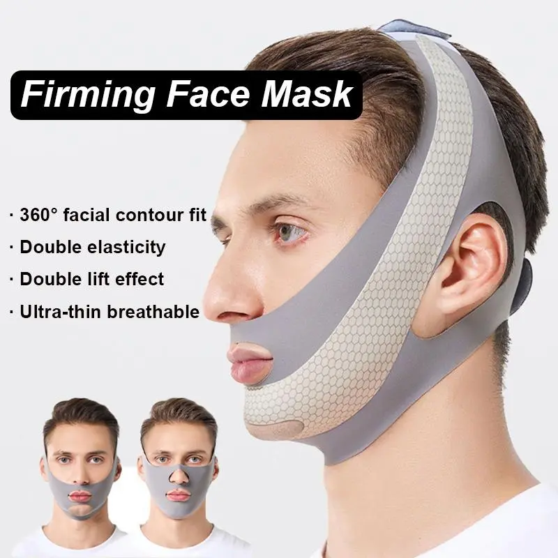 V Face Shaper Lift Massager Anti Wrinkle Red Soins De Double Chin Bandage Thin Face Care Beauty Health Slimming For Man
