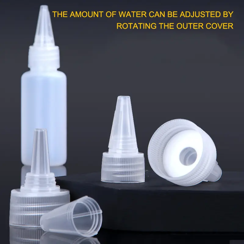 1PC 10-1000ML Empty PE Plastic Glue Bottles With Screw-On Lids Squeeze Liquid Ink Oil Dropper Bottles With Cap