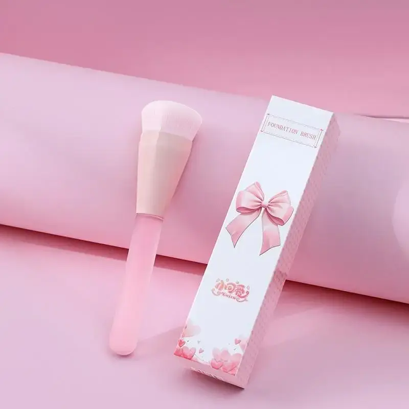 Heart-Shaped Foundation Brush Single Box Professional Makeup Artist Tool Perfect For Gift And Flawless Base Makeup Application