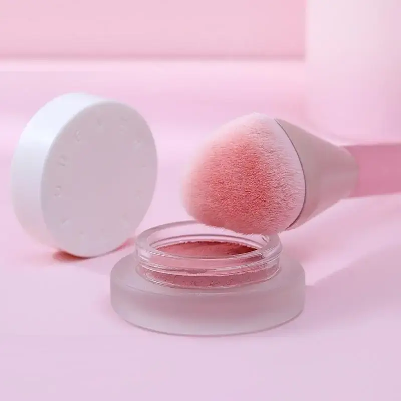 Heart-Shaped Foundation Brush Single Box Professional Makeup Artist Tool Perfect For Gift And Flawless Base Makeup Application