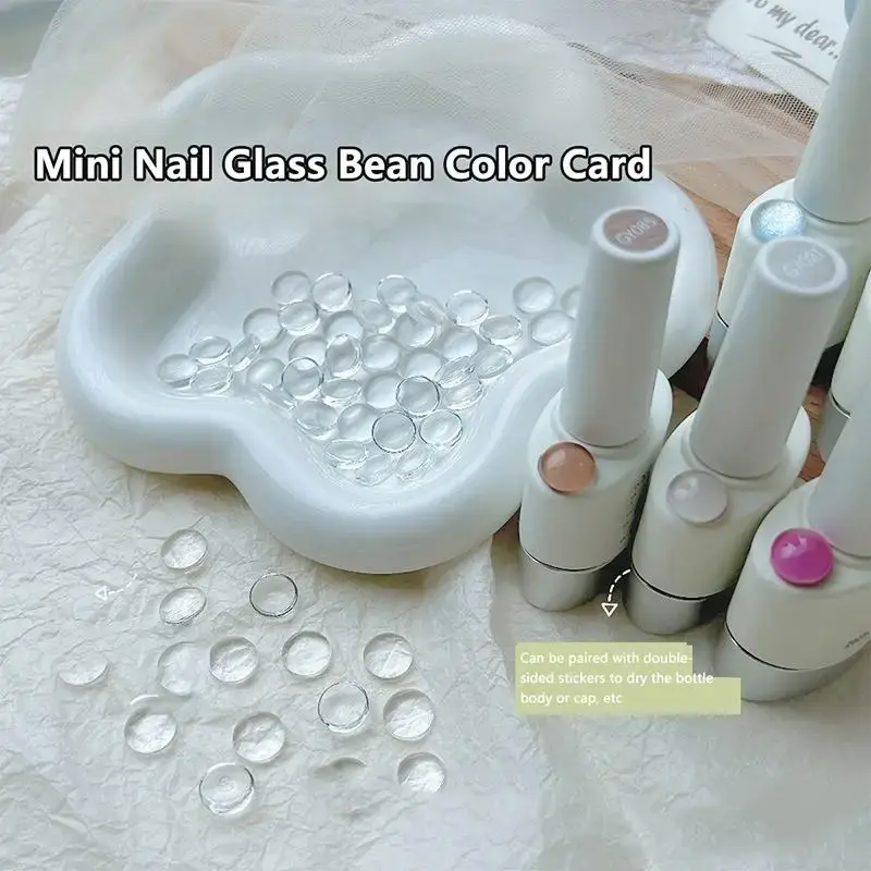 120/240pc Nail Polish Display Table 1/1.2/1.5cm Polka Dot Color Card Nail Display Board Pea Bean Swatch Salon Nail Showing Shelf