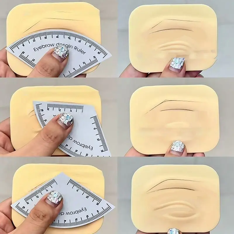 Fast Drawing Eyebrow Desgin Ruler Microblading Mapping Tool Shaping Permanent Makeup Drawing Guide Ruler Tattoo Supplies Reuse