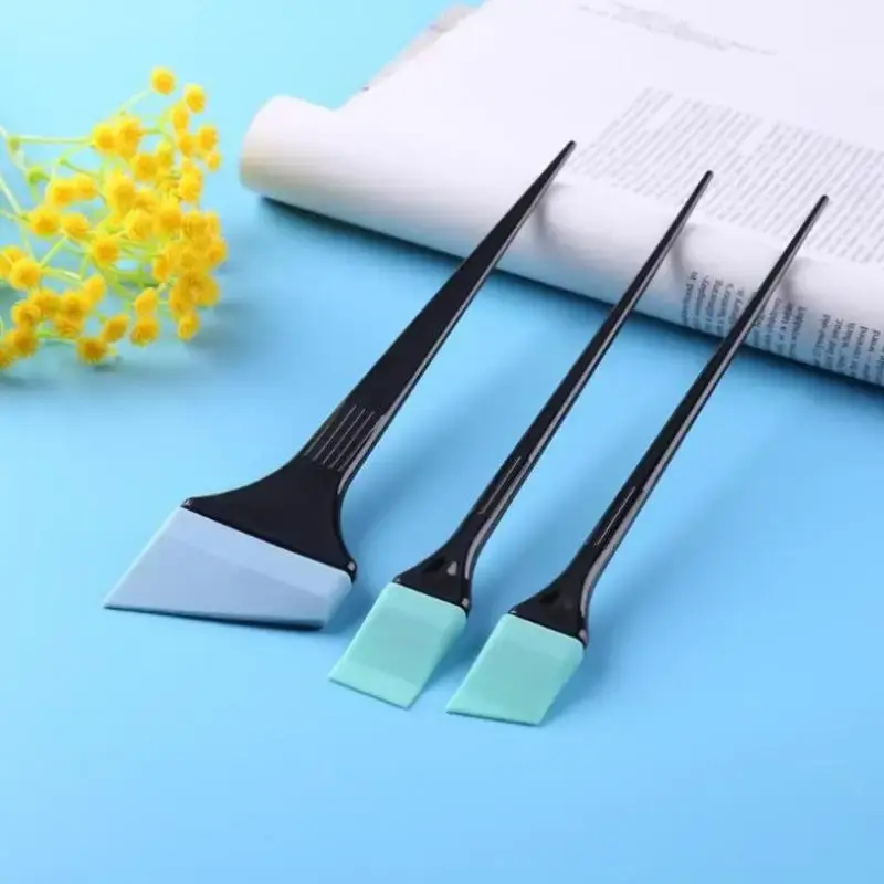 6pcs/Set Silicone Hair Dyeing Brush Colorful Spatula Brush Mixing Stirrer Kit For Hair Pro Salon Hairderssing Styling Tools