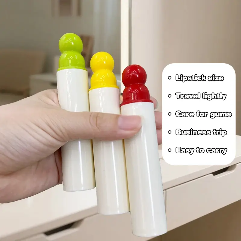 Mini Travel Toothbrush Foldable Portable Small Dental Brush Folding Traveling Adult Toothbrush In Transparent Candy Colors