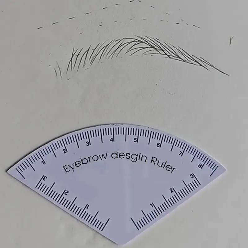 Fast Drawing Eyebrow Desgin Ruler Microblading Mapping Tool Shaping Permanent Makeup Drawing Guide Ruler Tattoo Supplies Reuse