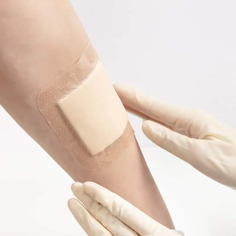 Silicone Foam Adhesive Dressing Wound Dressing Sterile Bedsore Healing Pad Patch Pressure Ulcer Pad For Bedridden Patients