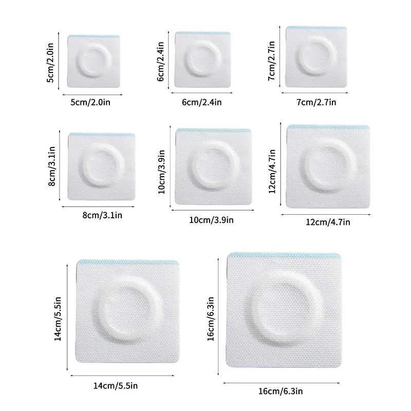 Disposable Castor Oil Belly Button Patch Self-Adhesive Navel Bandage Disposable Spunlace Cloth Castor Oil Patches Belly Sticker