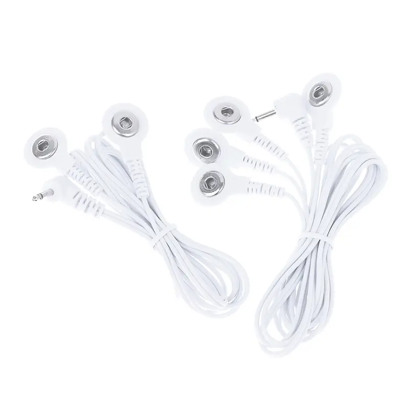 2-Way 2.35mm Plug Wires For Tens EMS Massager Electrical Nerve Muscle Stimulator Electrode Cable Line Wire For Electrode Pads