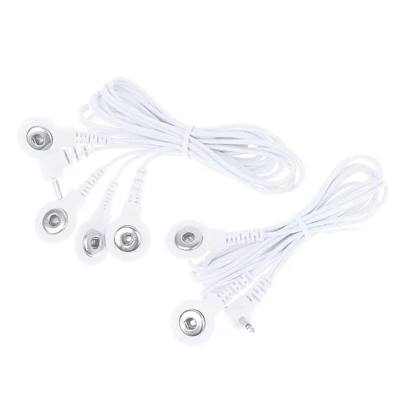 2-Way 2.35mm Plug Wires For Tens EMS Massager Electrical Nerve Muscle Stimulator Electrode Cable Line Wire For Electrode Pads