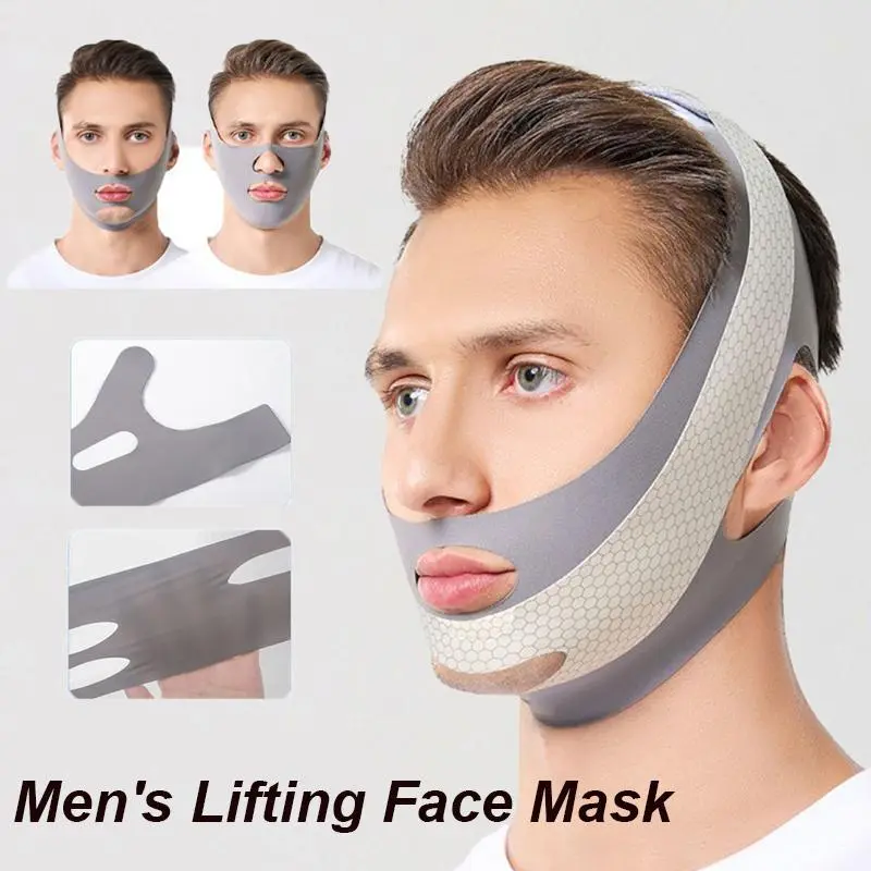 V Face Shaper Lift Massager Anti Wrinkle Red Soins De Double Chin Bandage Thin Face Care Beauty Health Slimming For Man