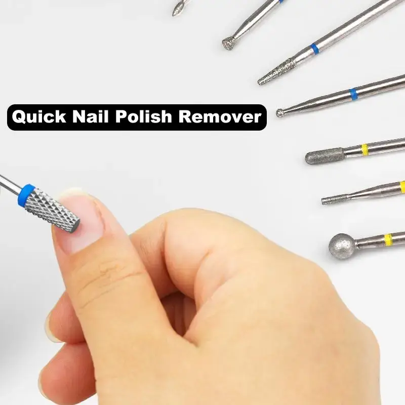 6Pcs Nail Cone Tip Diamond Drill Bits Electric Cuticle Clean Rotary Manicure Nail Drill Bits Pedicure Grinding Head Sander Tool