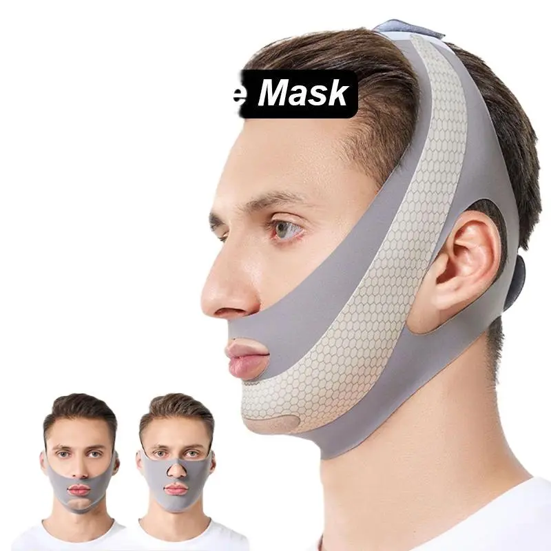V Face Shaper Lift Massager Anti Wrinkle Red Soins De Double Chin Bandage Thin Face Care Beauty Health Slimming For Man