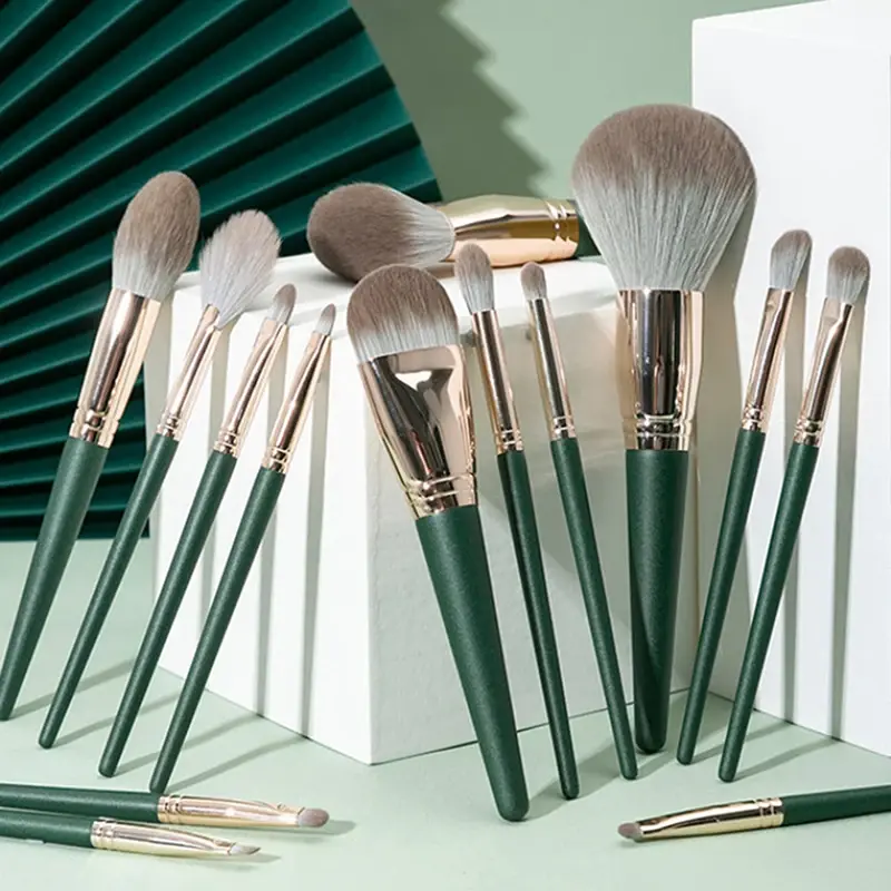 14 PCS Makeup Brushes Set Eye Shadow Foundation Women Cosmetic Brush Eyeshadow Blush Beauty Soft Make Up Tools Bag makeup tool