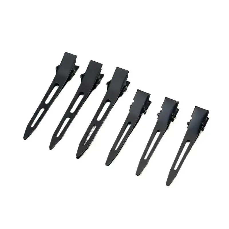 10PCS Black Duckbill Hair Clips Nonslip Alligator Hair Clips Barber Salon Styling Dying Hair Accessories