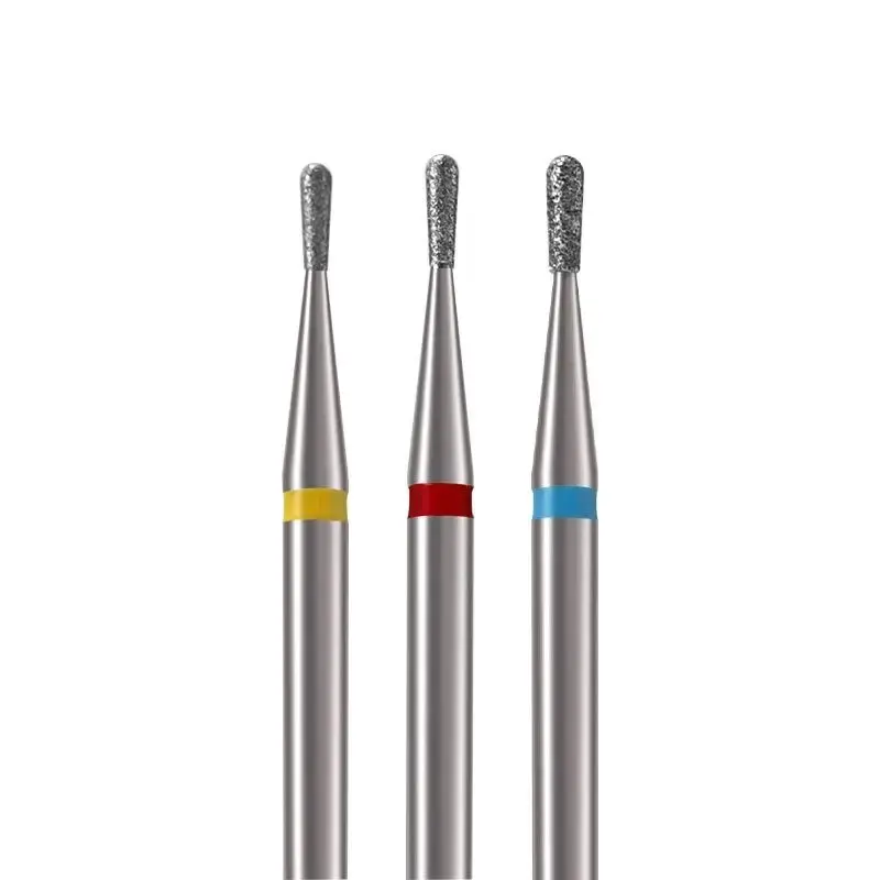 1Pcs/set Flame Nail Drill Bits Diamond Milling Cutters for Manicure 3/32'' Pro Drill Tips for Nails Cuticle Remove Tools