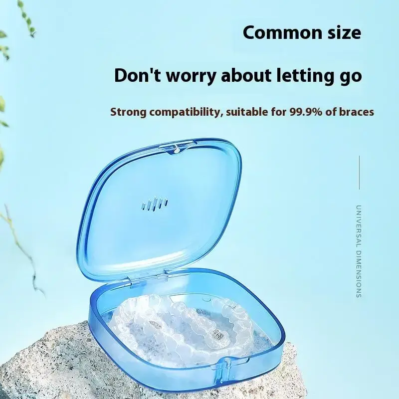 1PCS Orthodontic Case Dental Invisible Braces Retainer Box Mouth Guard Denture Storage Aligner Case Oral Hygiene Organizer