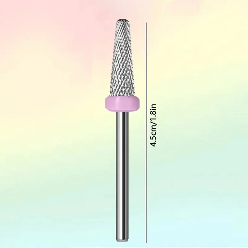 Sharp Conical Bits Carbide Nail Drill Bit Manicure Burrs for Pierce Hole Nail Art Equipment Accessory