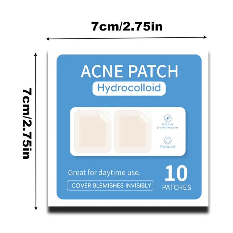 10Pcs Hydrocolloid Acne Patch Blemish Stickers For Face And Skin Breathable Waterproof Gentle Non-Irritating Acne Stickers