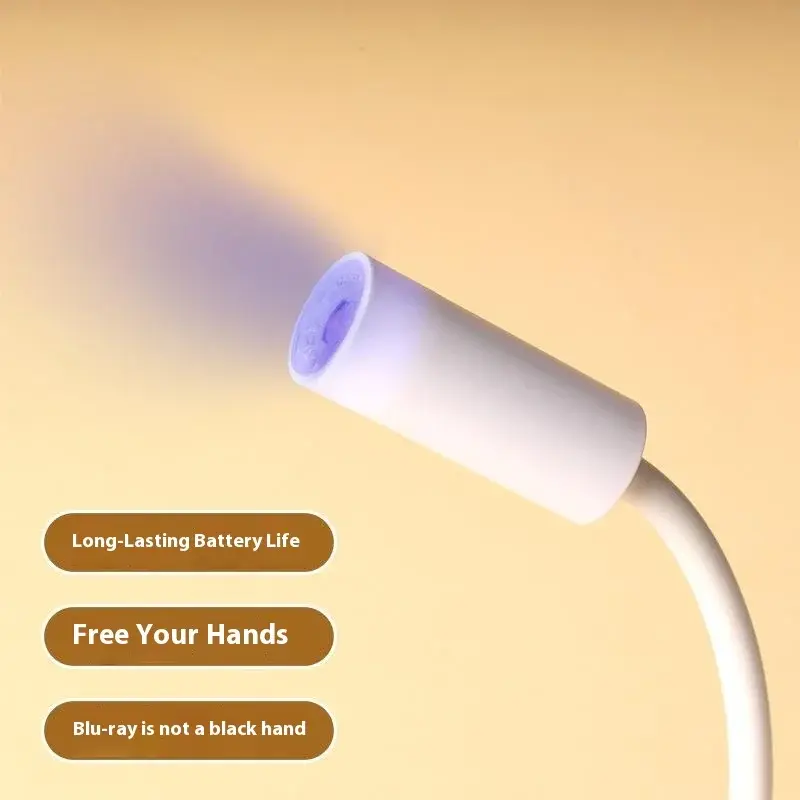 UV LED Light For Nails Polish Drying Lamp 360 Flexible Clip-on Desk Clip Mini USB Portable Nail Dryer Manicure Salon Tools