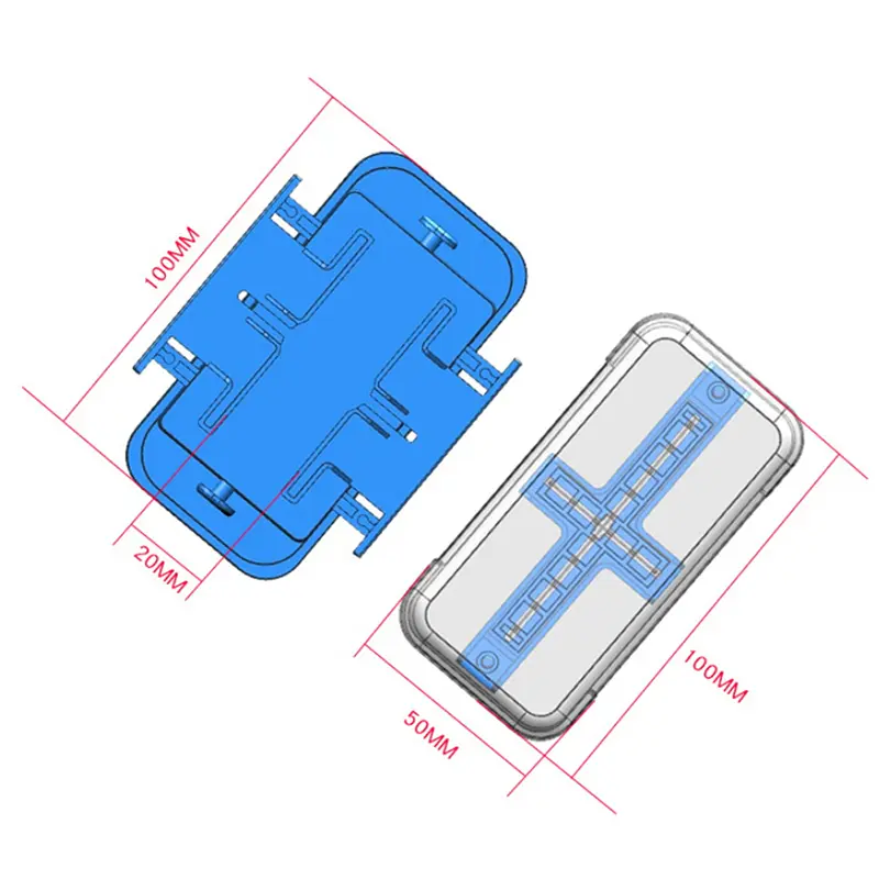 1/4 1/2 Pill Cutter For Round Oblong Pills Multiple Pill Splitter Stainless Steel Blade Quartering Tablet Cutter Splitter Blue