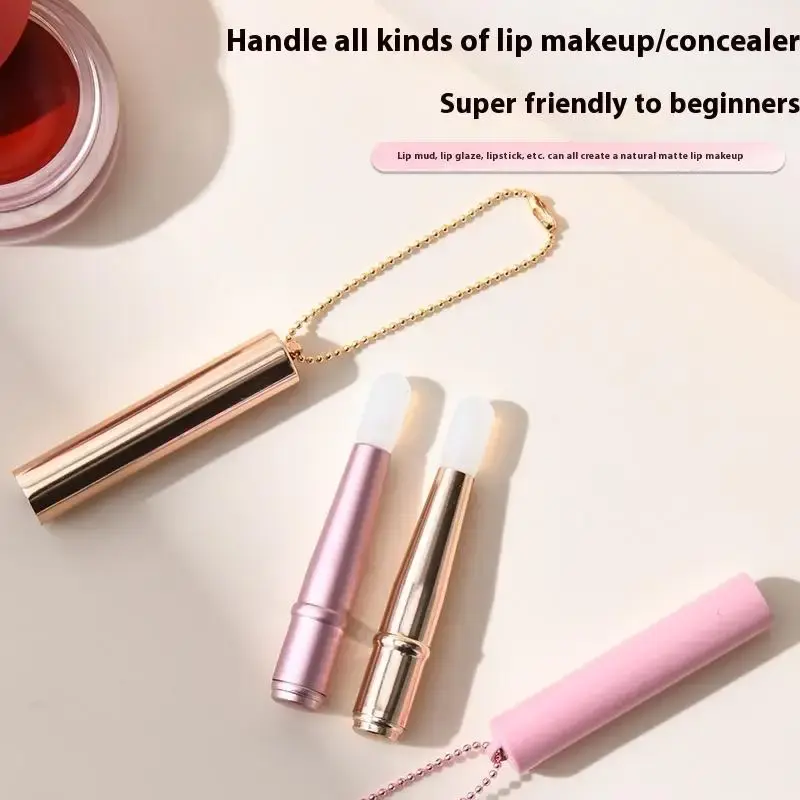 Mini Silicone Lip Brush Concealer Brushe With Cover Lip Mask Applicators Lip Gloss Brush Lipstick Brush Makeup Beauty Tool