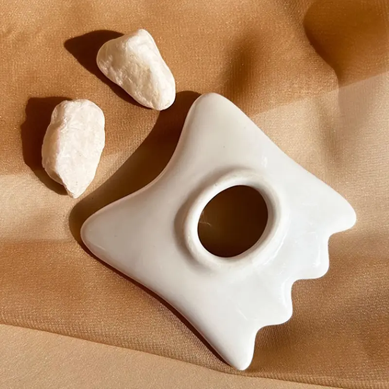 Ceramic Facial Scraping Tool Ceramic Gua Sha Board Anti Aging Facial Skin Care Reducing Dark Circles Removal Wrinkle