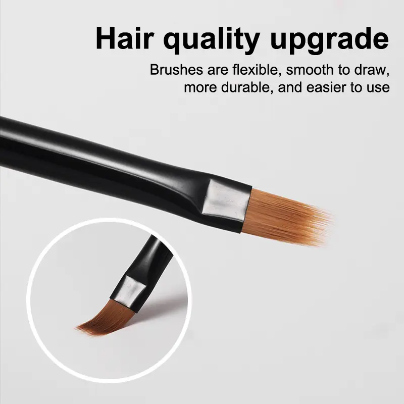 Gradient Nail Art Brush Acrylic Nail Ombre Pen DIY UV Gel Brushes Painting Drawing Flowers Nails Brush Manicure Tools for Salon