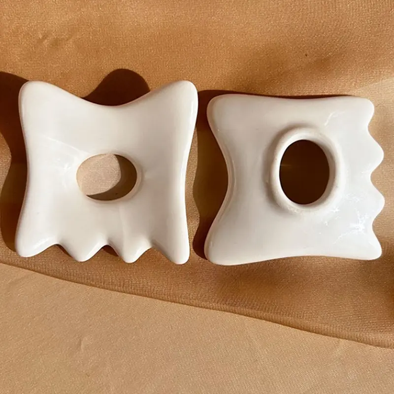 Ceramic Facial Scraping Tool Ceramic Gua Sha Board Anti Aging Facial Skin Care Reducing Dark Circles Removal Wrinkle