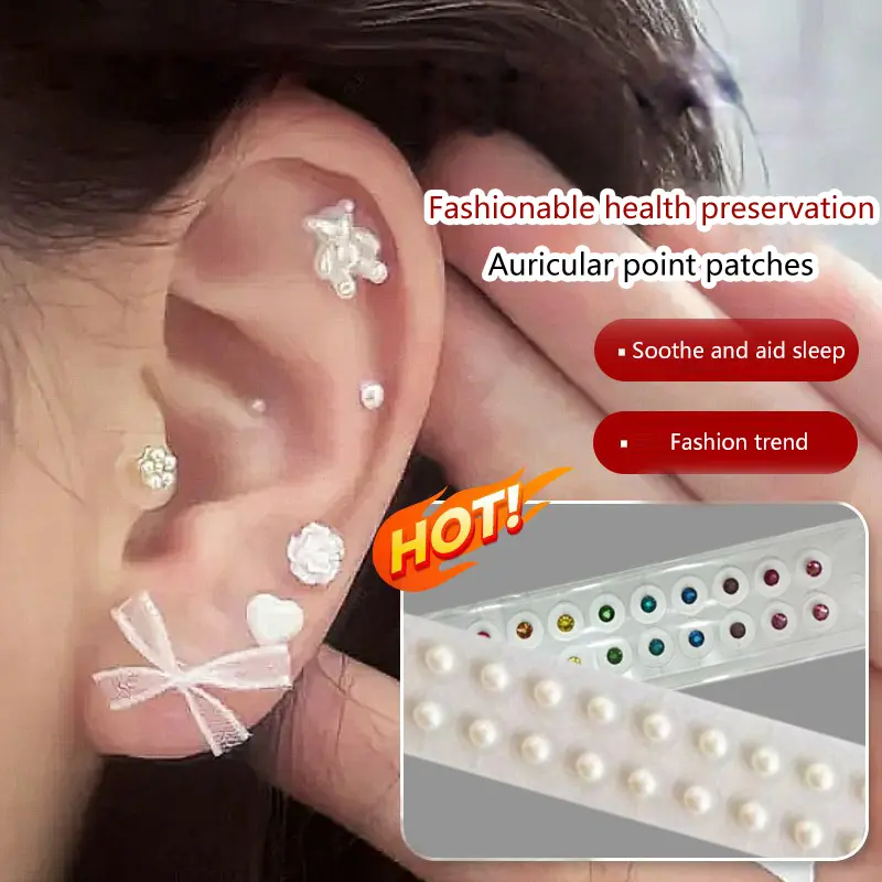 20/100/200PCS Transparent Ear Point Stickers Ear Pressure Stick Acupuncture Auricular Ear Stickers Massage Ear stickers
