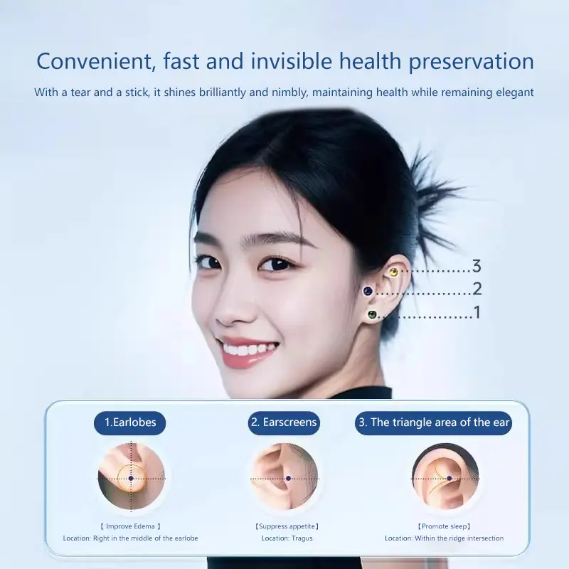 20/100/200PCS Transparent Ear Point Stickers Ear Pressure Stick Acupuncture Auricular Ear Stickers Massage Ear stickers