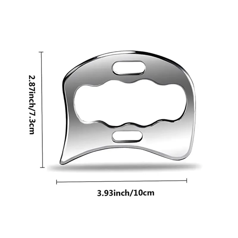 Stainless Steel Muscle Scraper Tools Set Gua Sha Metal Scraping Tool For Physical Therapy Facial Tools＆Derma Edge Massage Tool
