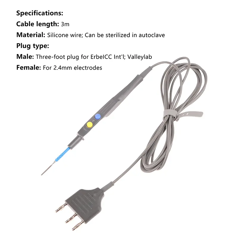 Compatible Reusable electrosurgical ESU pencil Electrosurgical Pencil